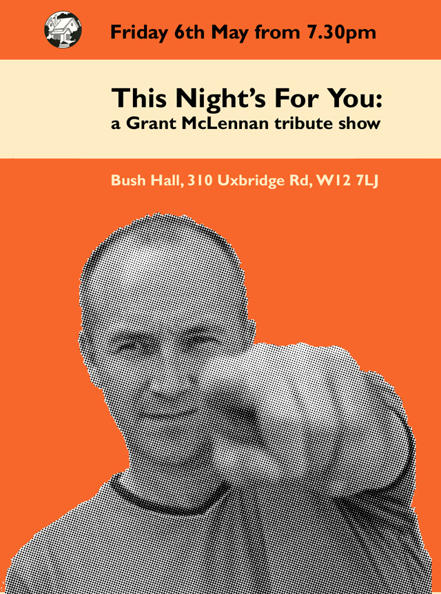 Grant McLennan tribute 2016 flyer