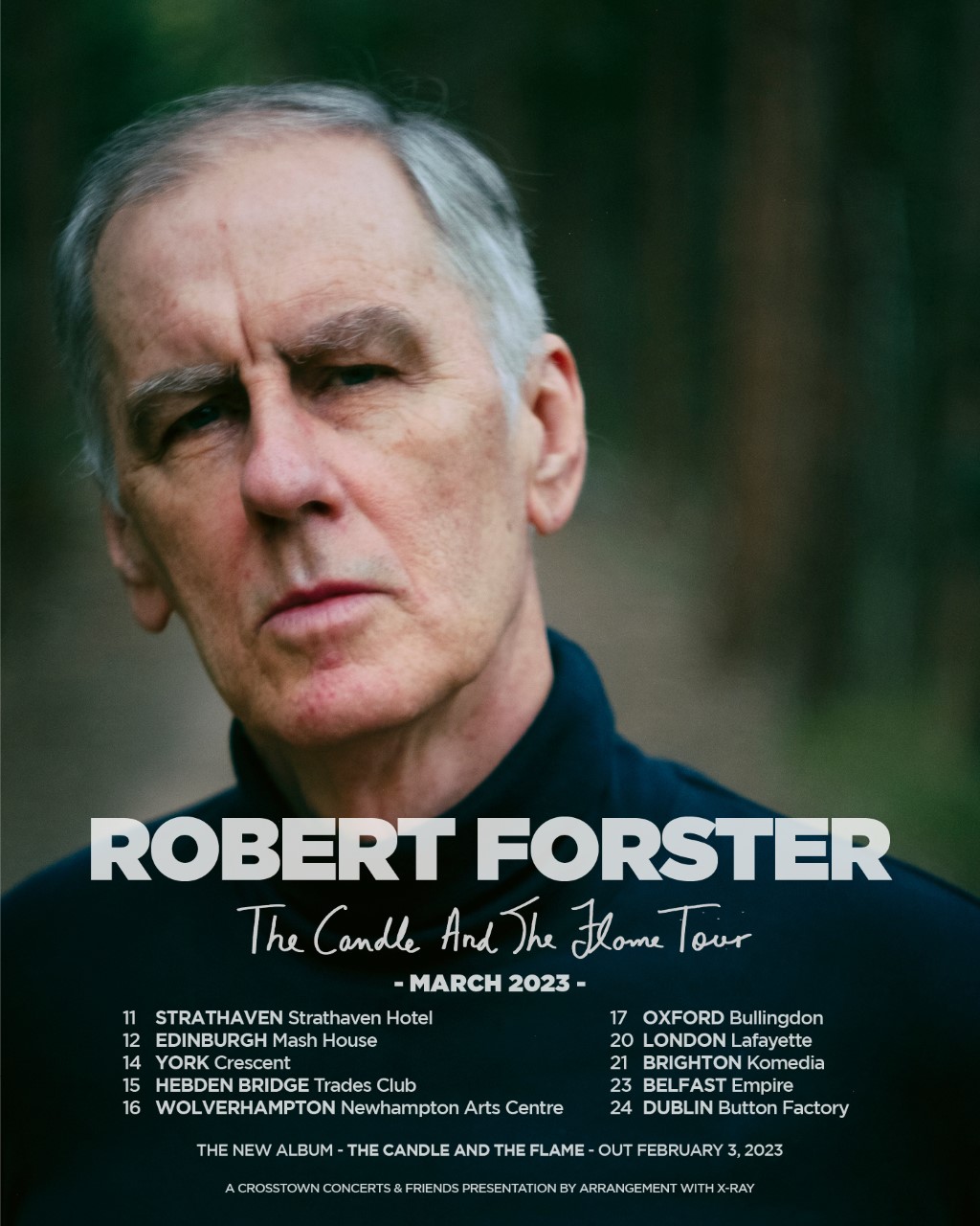 Robert Forster 2023 tour poster