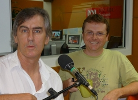 Robert Forster in the ABC studio